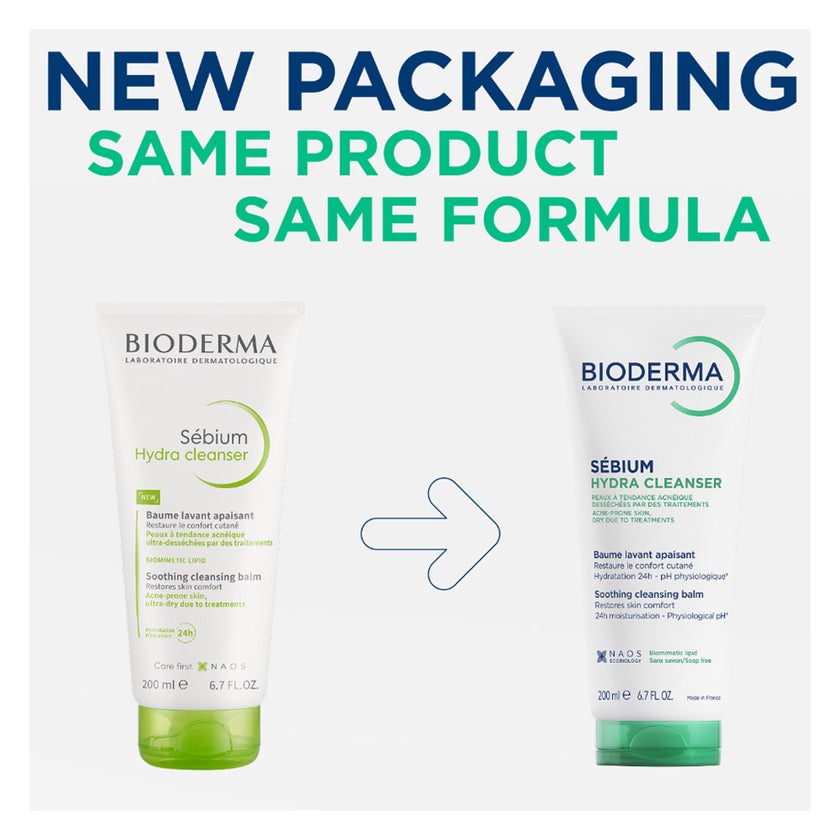 Bioderma Sebium Hydra Soothing Cleansing Balm For Acne Prone Skin 200ml 