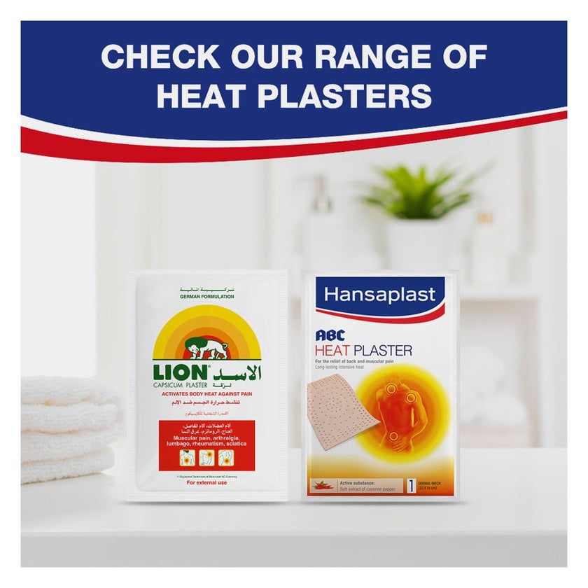 Hansaplast Lion Capsicum Heat Plaster For Muscle Pain