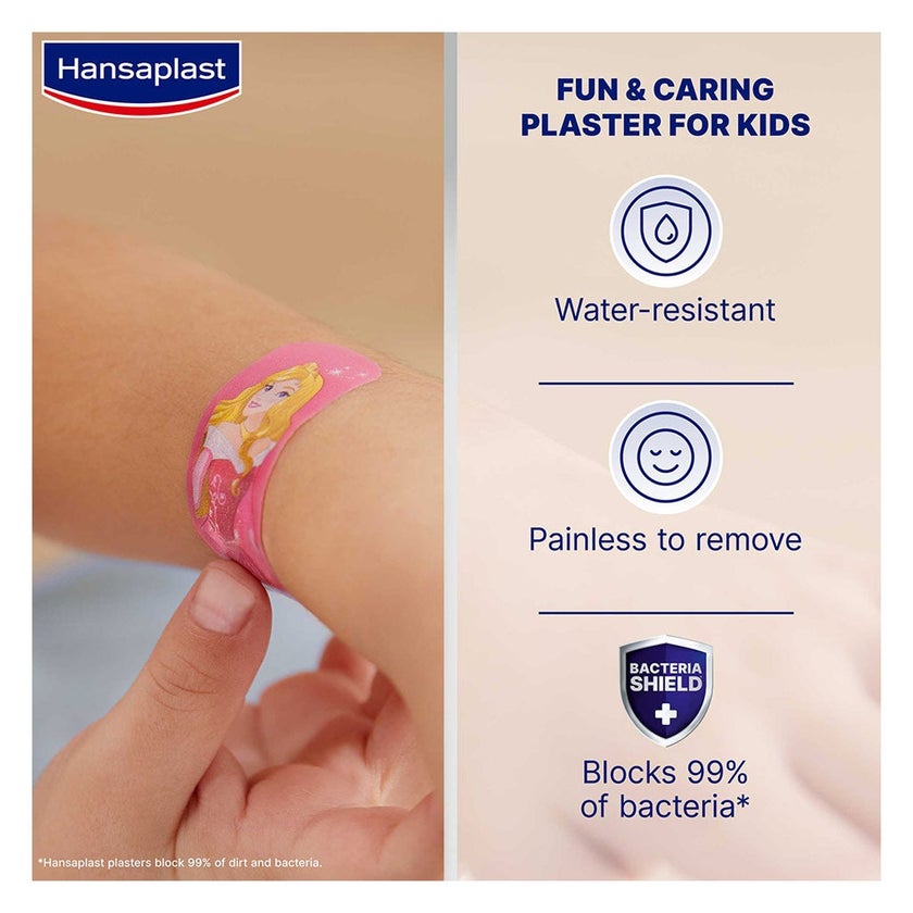 Hansaplast Disney Princess Design Kids Plaster, Pack of 20's