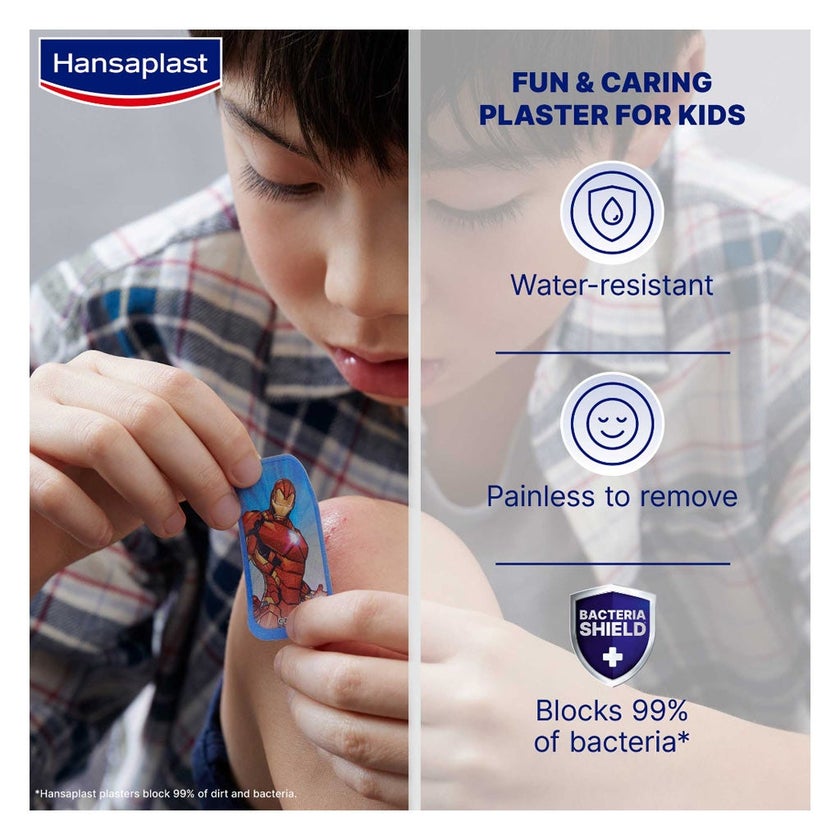 Hansaplast Marvel Design Kids Plaster, Pack of 20's