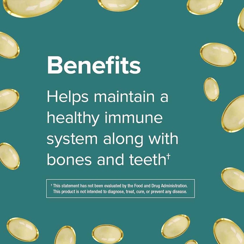 Webber Naturals Vitamin D3 1000IU Tablets For Immune Health, Pack of 100’s