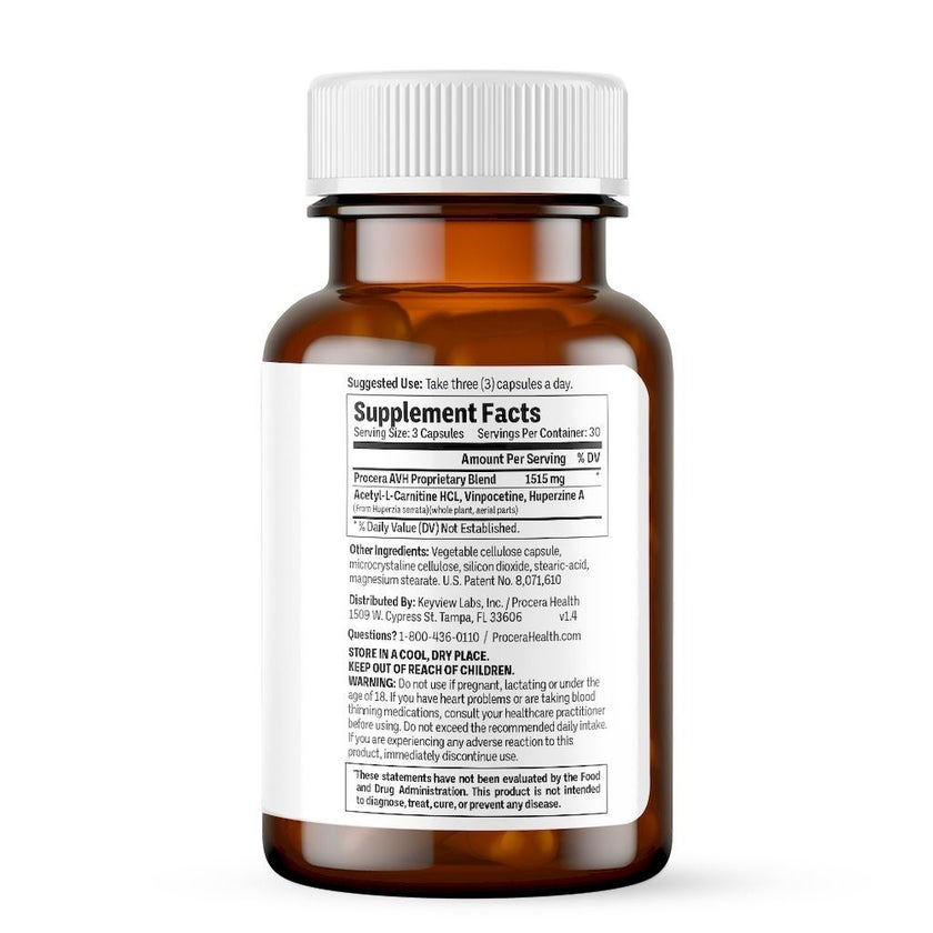 Procera AVH Capsules For Brain & Cognitive Support, Pack of 90’s