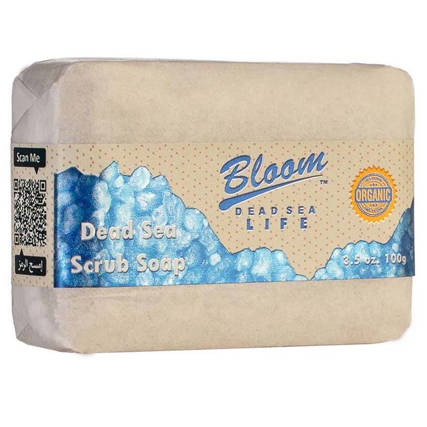 Bloom Dead Sea Life Organic Scrub Soap For Face & Body 90g