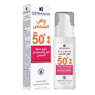 Dermavia Face & Body Protection Sunscreen SPF50+ For Sensitive Skin 100ml