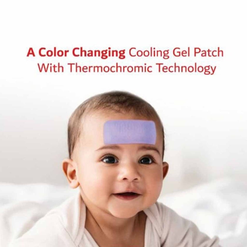 Just+ Color Changing Fever Cooling Gel Patch For Children, Pack of 4’s