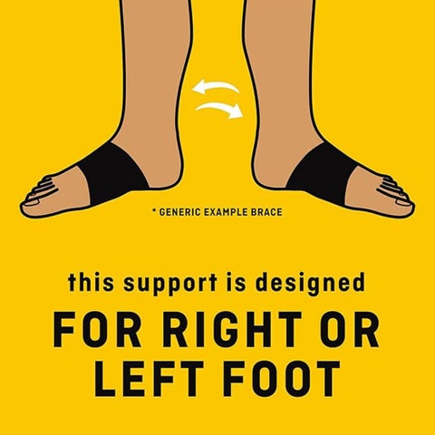 Futuro Therapeutic Adjustable Foot Arch Support For Left & Right Foot, Moderate Support, Black Color, One Size, Pack of 2’s