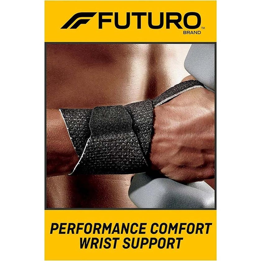 Futuro Sport Adjustable Wrist Support For Left/Right Wrist, Moderate Support, Black Color, One Size
