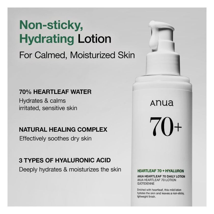 Anua Heartleaf 70 + Hyaluron Daily Lotion 200ml 