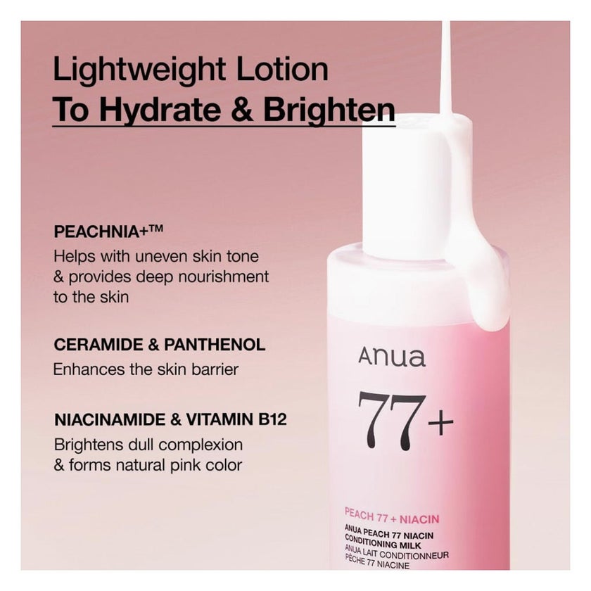 Anua Peach 77 + Niacin Conditioning Milk 150ml