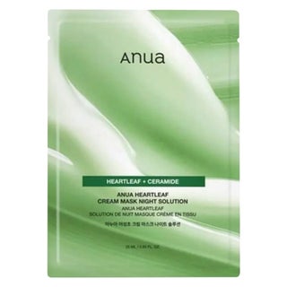 Anua Heartleaf + Ceramide Cream Mask Night Solution Sheet Mask 25ml, Pack of 10’s 