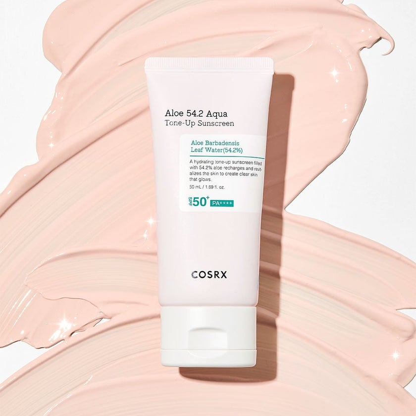 Cosrx Aloe 54.2 Aqua Tone Up Tinted Sunscreen Cream SPF50+ & PA++++ For Sensitive Skin 50ml