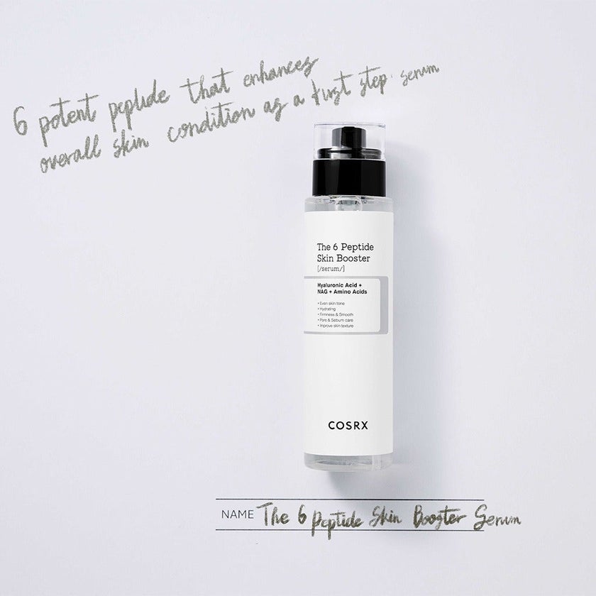 Cosrx The 6 Peptide Skin Booster Face Serum With Hyaluronic Acid + NAG + Amino Acids 150ml