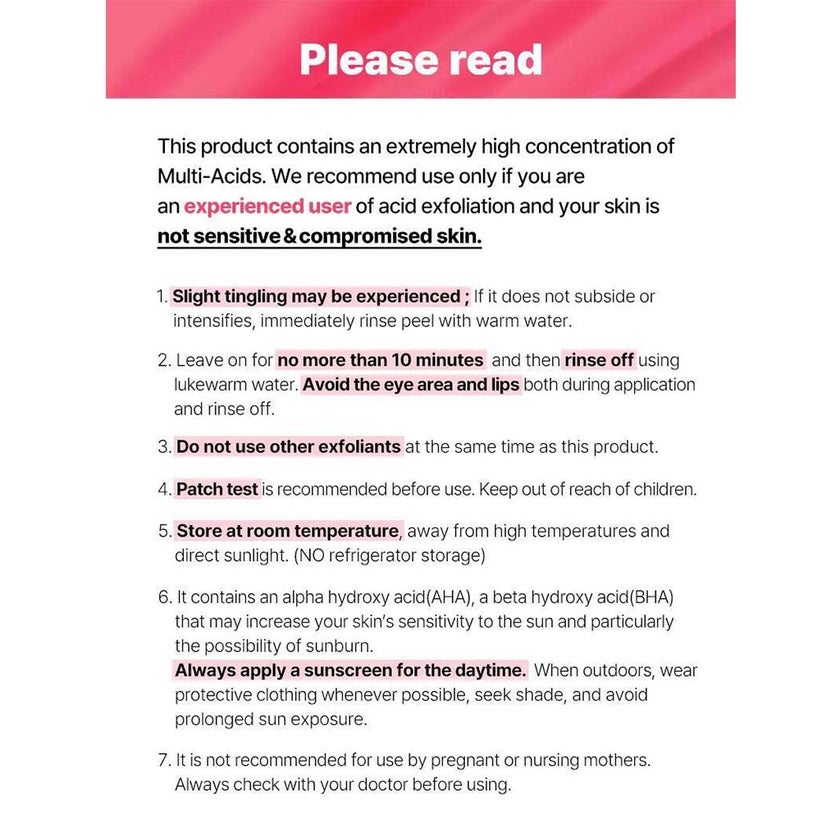 Cosrx The AHA, BHA, PHA, LHA 35 Peel With Panthenol & Vitamin B12 Facial Exfoliating Gel 30ml