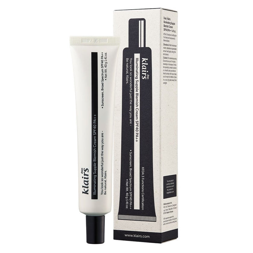 Dear Klairs Illuminating Supple Blemish Sunscreen Cream With SPF40 & PA++ 40ml