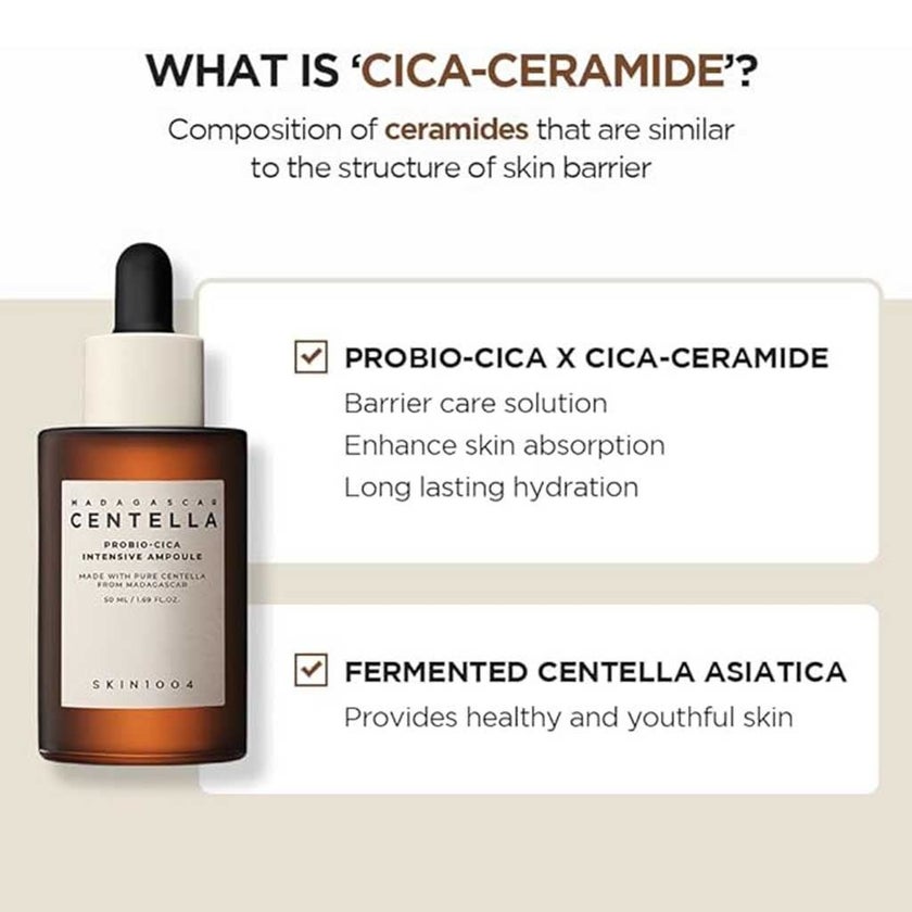 Skin1004 Madagascar Centella Probio Cica Intensive Soothing Facial Ampoule 50ml 