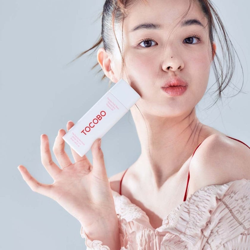 Tocobo Vita Pink Tone Up Sunscreen Cream SPF50+ & PA++++ With Vitamin Fruit Water, Vitamin B3 & B12 50ml 