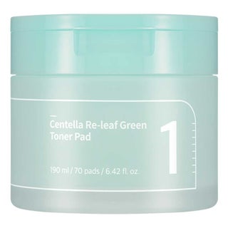 Numbuzin No 1 Centella Re Leaf Green Calming Facial Toner Pads 190ml, Pack of 70’s