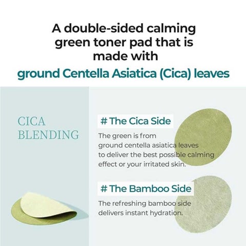 Numbuzin No 1 Centella Re Leaf Green Calming Facial Toner Pads 190ml, Pack of 70’s
