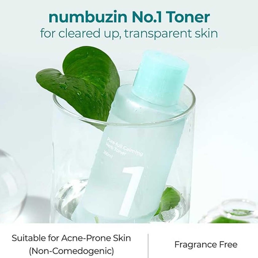 Numbuzin No 1 Pure Full Calming Herb Facial Toner For Acne Prone Skin 300ml