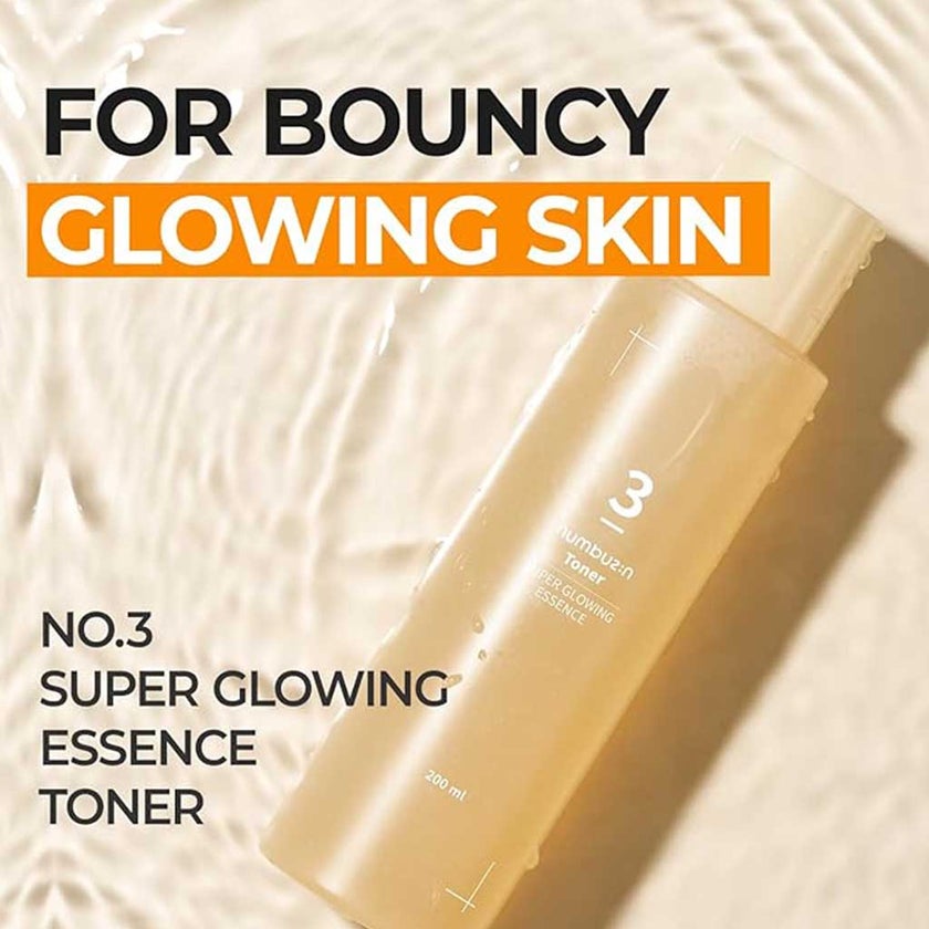 Numbuzin No 3 Super Glowing Essence Facial Toner For Dull & Dry Skin 200ml