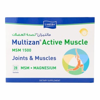Multizan Active Muscle MSM 1500 Sachets - 28 Sachets