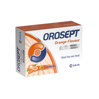 Orosept Orange Flavoured Lozenges, Pack of 24's