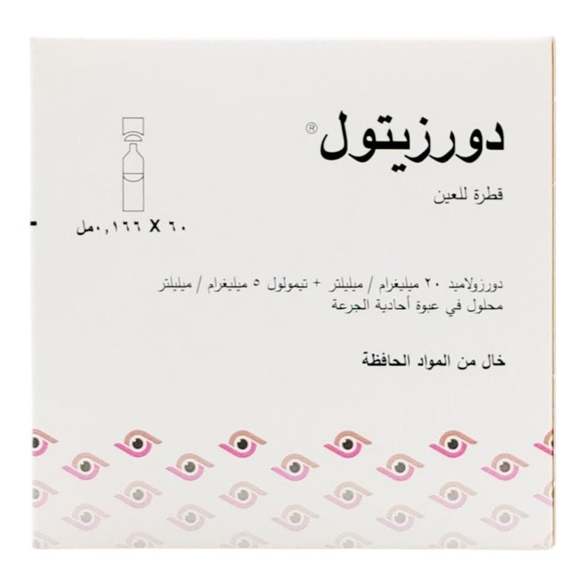 Dorzitol Eye Drop 0.166ml, Pack of 60's
