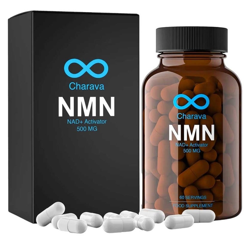 Charava NMN NAD+ Activator 500mg Capsules, Pack of 60's