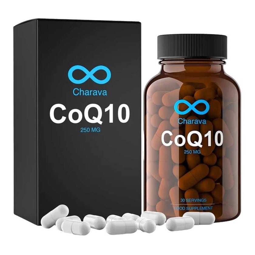 Charava CoQ10 250mg Capsules For Heart Health & Energy, Pack of 30’s
