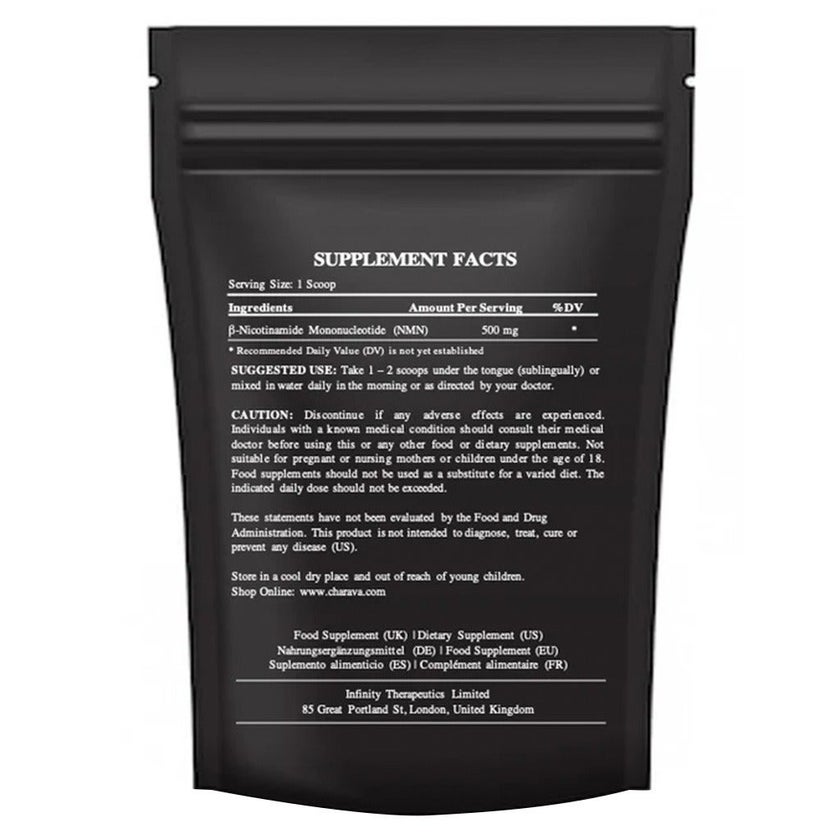 Charava NMN Antiaging Supplement NAD+ Activator Powder 15g - 30 Servings 