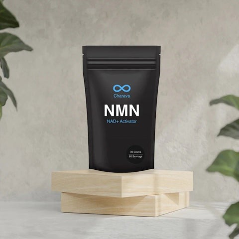 Charava NMN Antiaging Supplement NAD+ Activator Powder 30g - 60 Servings 