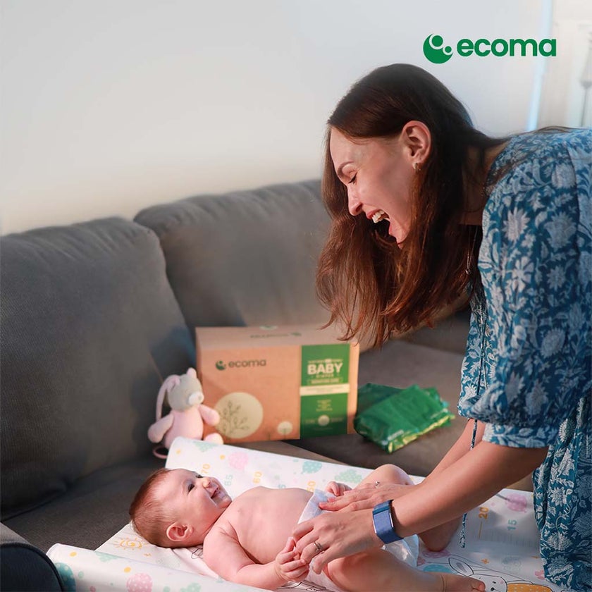 Ecoma Signature Care Baby Diapers, Medium Size, 6-11 Kg, Pack of 28's