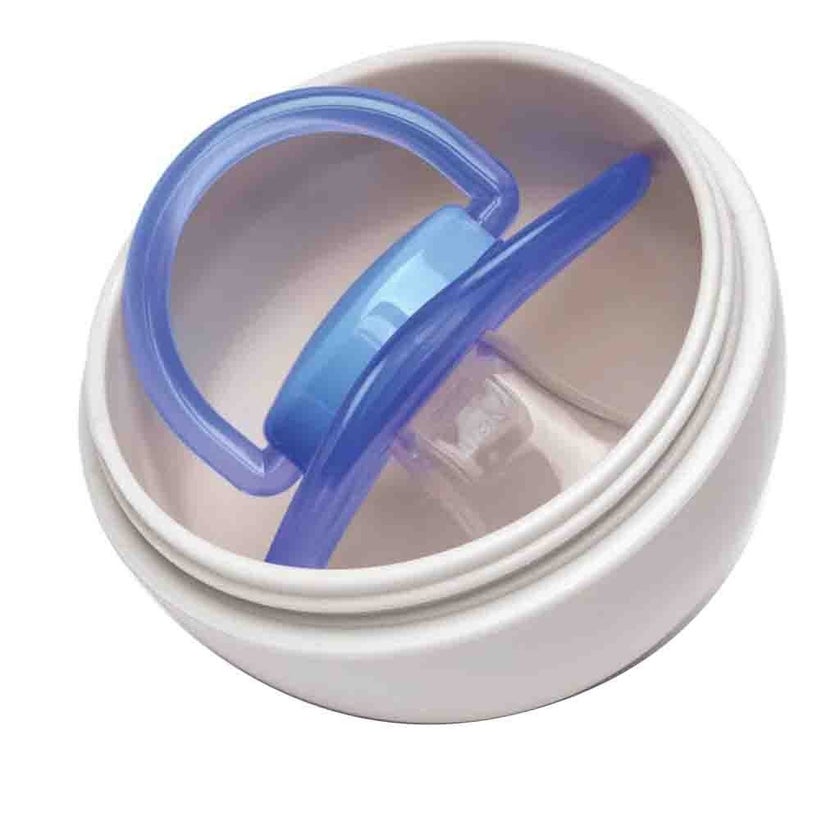 Melii Baby Pacifier Pod, Color - Grey/ Blue
