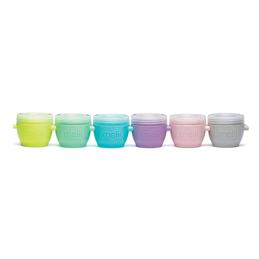 Melii Snap & Go Pods Baby Storage Containers - Multicolored 60ml, Pack of 6’s