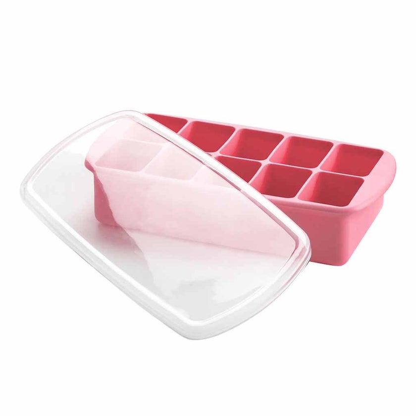 Melii Silicone Baby Food Freezer Tray - Pink Color, 60ml