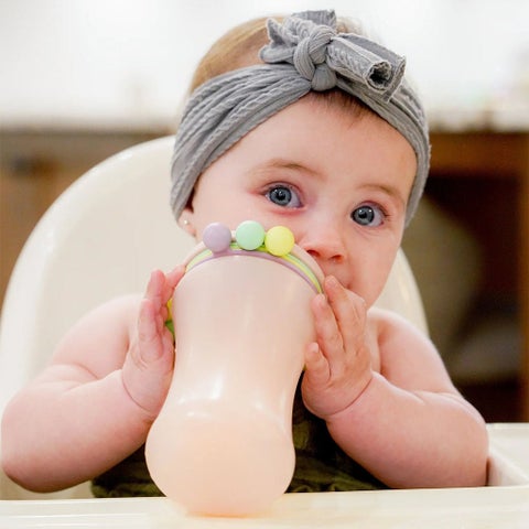 Melii Abacus Baby Feeding Sippy Cup With Straw From 12+ Months - Turquoise Color 340ml