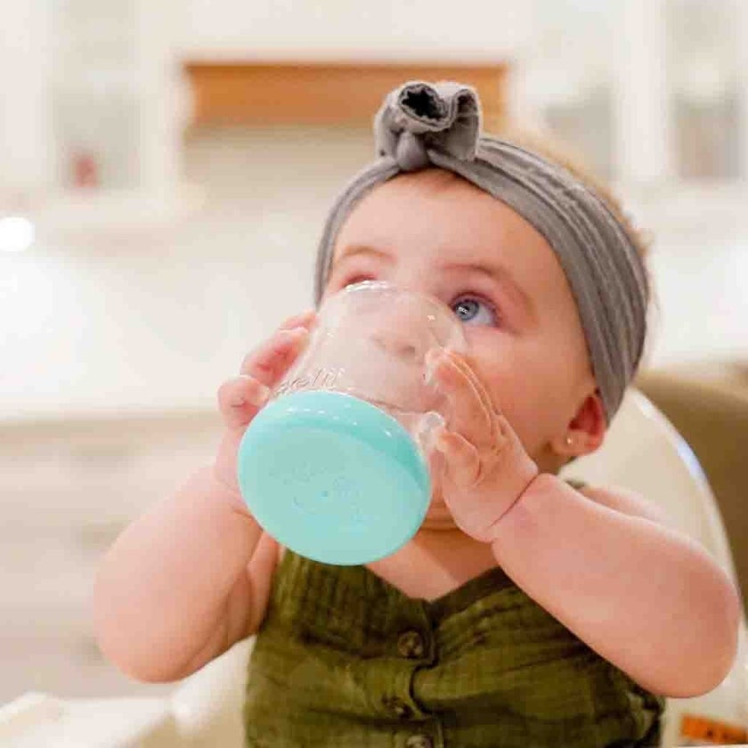 Melii Double Walled Baby Sippy Cup - Pink Bear For 12+ Months, 145ml