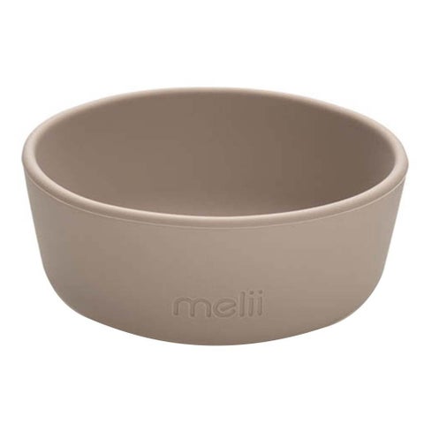 Melii Baby Feeding Silicone Plate, Bowl & Cup 3 Piece Meal Set, Color - Pink, Purple, Grey