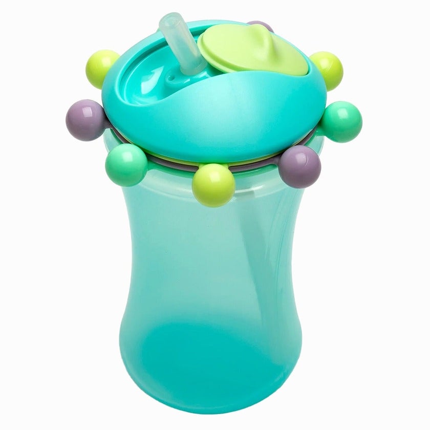 Melii Abacus Baby Feeding Sippy Cup With Straw From 12+ Months - Turquoise & Green Color 340ml, Pack of 2’s