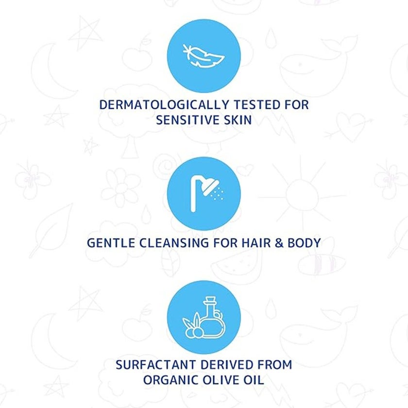 Friendly Organic Baby Shampoo & Body Wash For Hair & Body 400ml