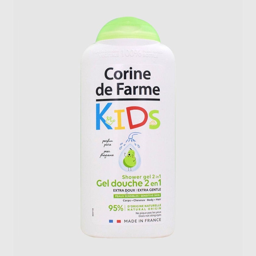 Corine De Farme 2 in 1 Pear Fragrance Hair & Body Shower Gel For Kids 300ml 