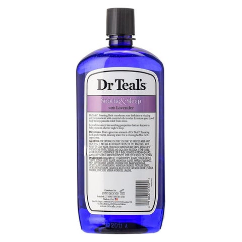 Dr Teal’s Soothe & Sleep Foaming Bath Body Wash With Pure Epsom Salt & Lavender 1000ml 