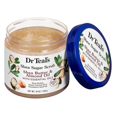 Dr Teal’s Shea Sugar Body Scrub With Shea Butter, Almond Oil & Essential Oils 538g