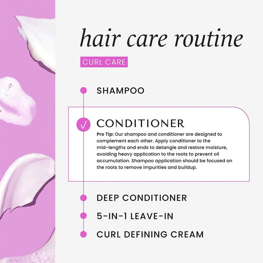 Hask Curl Care Detangling Conditioner With Coconut Oil, Argan Oil & Vitamin E For Curly Hair 355ml