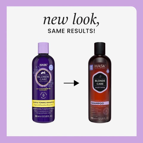 Hask Blonde Care Purple Toning Hair Shampoo For All Shades of Blonde 355ml