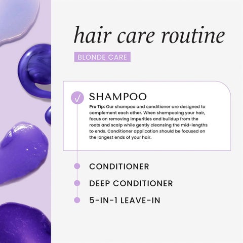 Hask Blonde Care Purple Toning Hair Shampoo For All Shades of Blonde 355ml