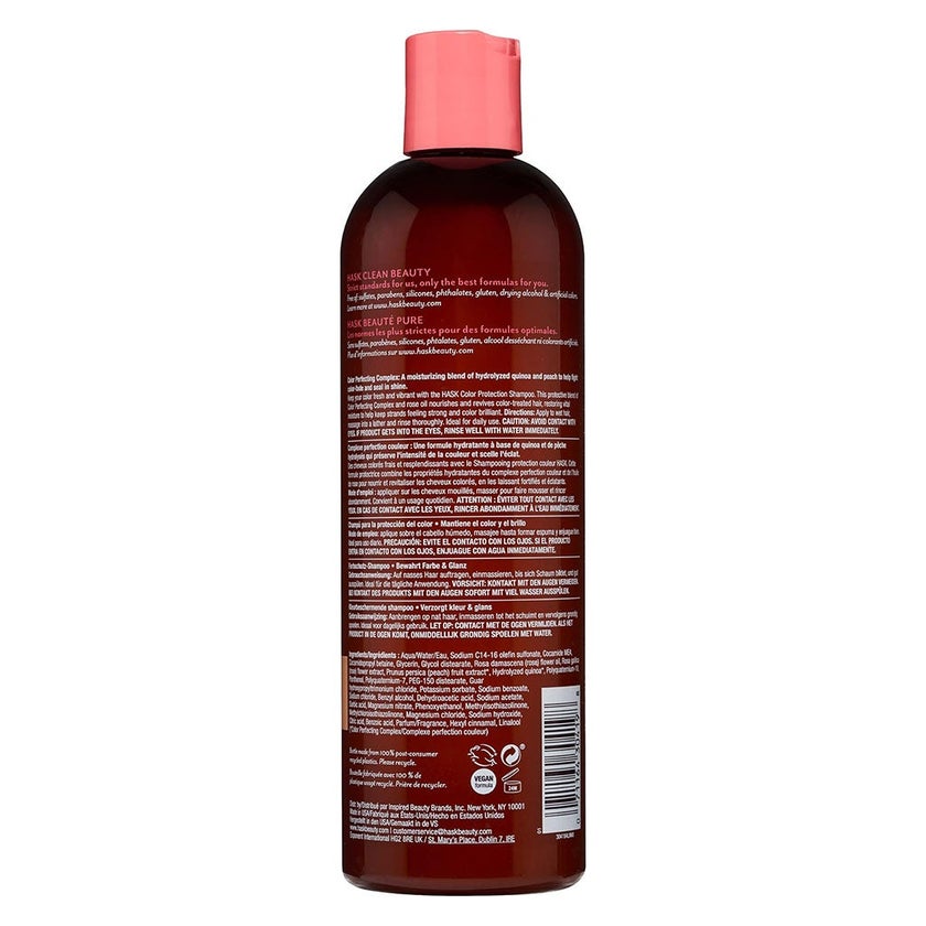 Hask Color Care Hair Shampoo With Rose Oil & Peach 355ml
