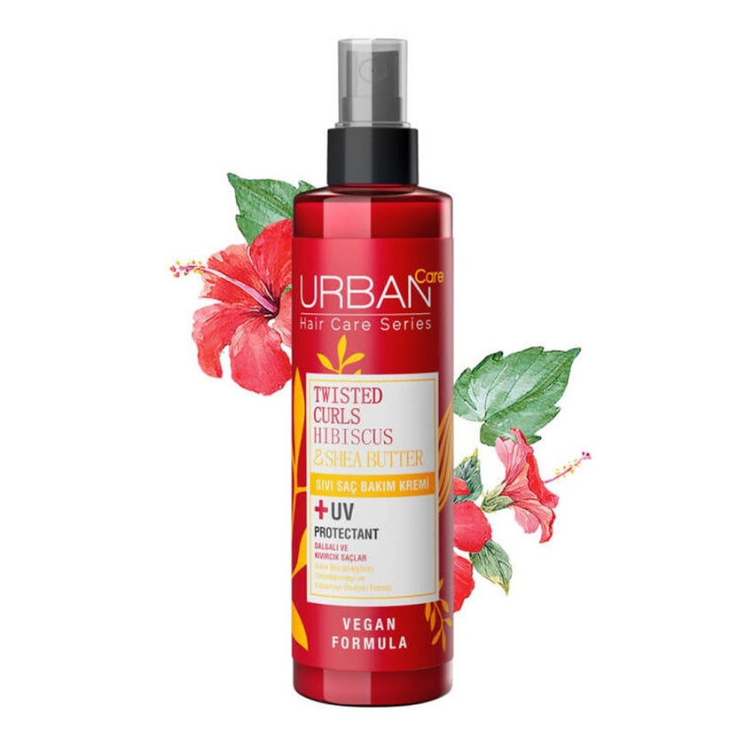 Urban Care Twisted Curls Hibiscus & Shea Butter UV Protectant Hair Care Cream For Curly Hair 200ml