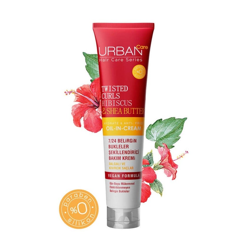 Urban Care Twisted Curls Hibiscus & Shea Butter Oil in Cream For Curly Hair 175ml