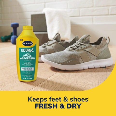 Dr. Scholl's Odor-x Ultra Sweat-Absorbing Foot Powder 198g